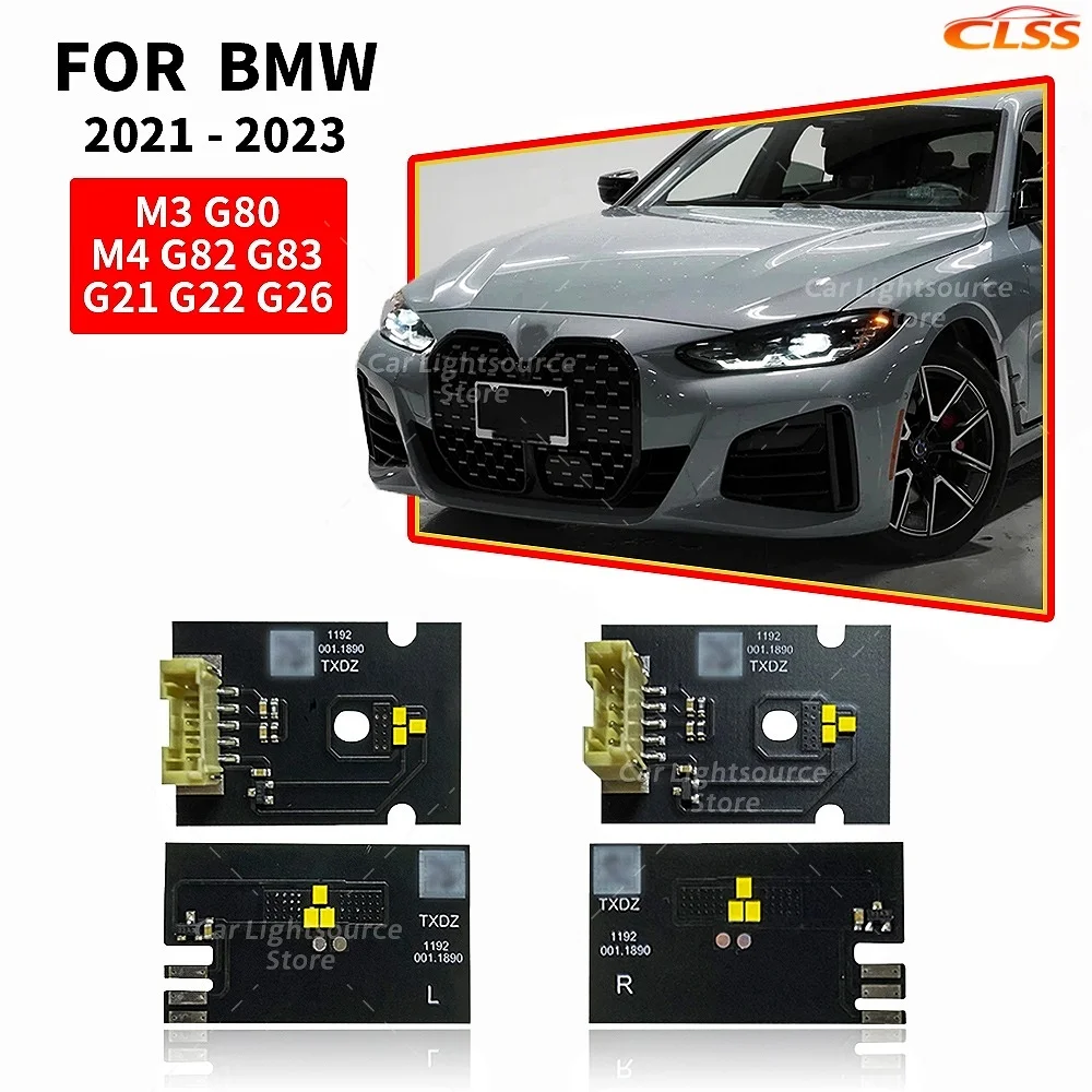 

﻿ White Lights DRL LED Board 63119851047 For 21-24 BMW 4 Series G22 G23 G26 G82 M4 G80 M3 Angel Eye Daytime Running Light Module