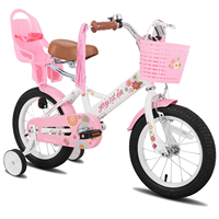JOYSTAR Little Daisy Kids Bike for Girls Ages 2-7 Years,  Bikes with Doll Bike Seat & Streamers,Bikes with Flag & Number Plate