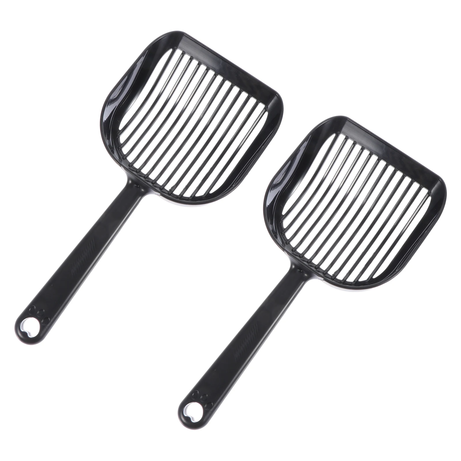 

2Pcs Cat Litter Scooper Durable Plastic Pet Poop Shovel Easy Clean Mesh Filter Comfortable Handle Cat Litter Scooper