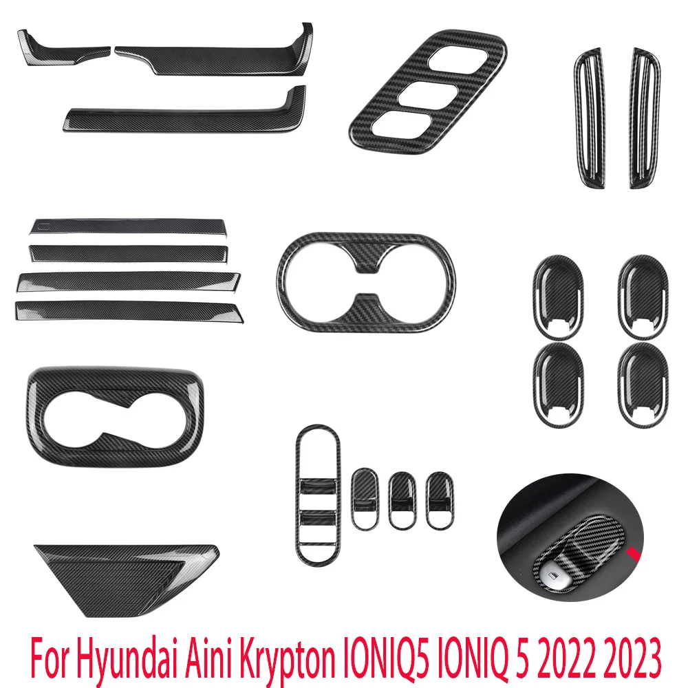 Interior Accessories For Hyundai Aini Krypton IONIQ5 IONIQ 5 2022 2023 ABS Car Instrument Central Control Air Outlet Panel Trim