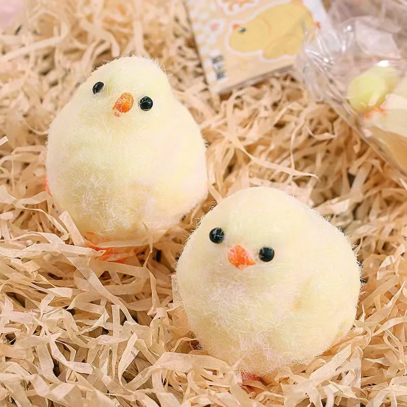 Anime Figure toys Kids Gift Kawaii Plush Rebound Squeeze Toy Sticky TPR Squishy Mini Chick Stress Relief Squishy Fidget Toy