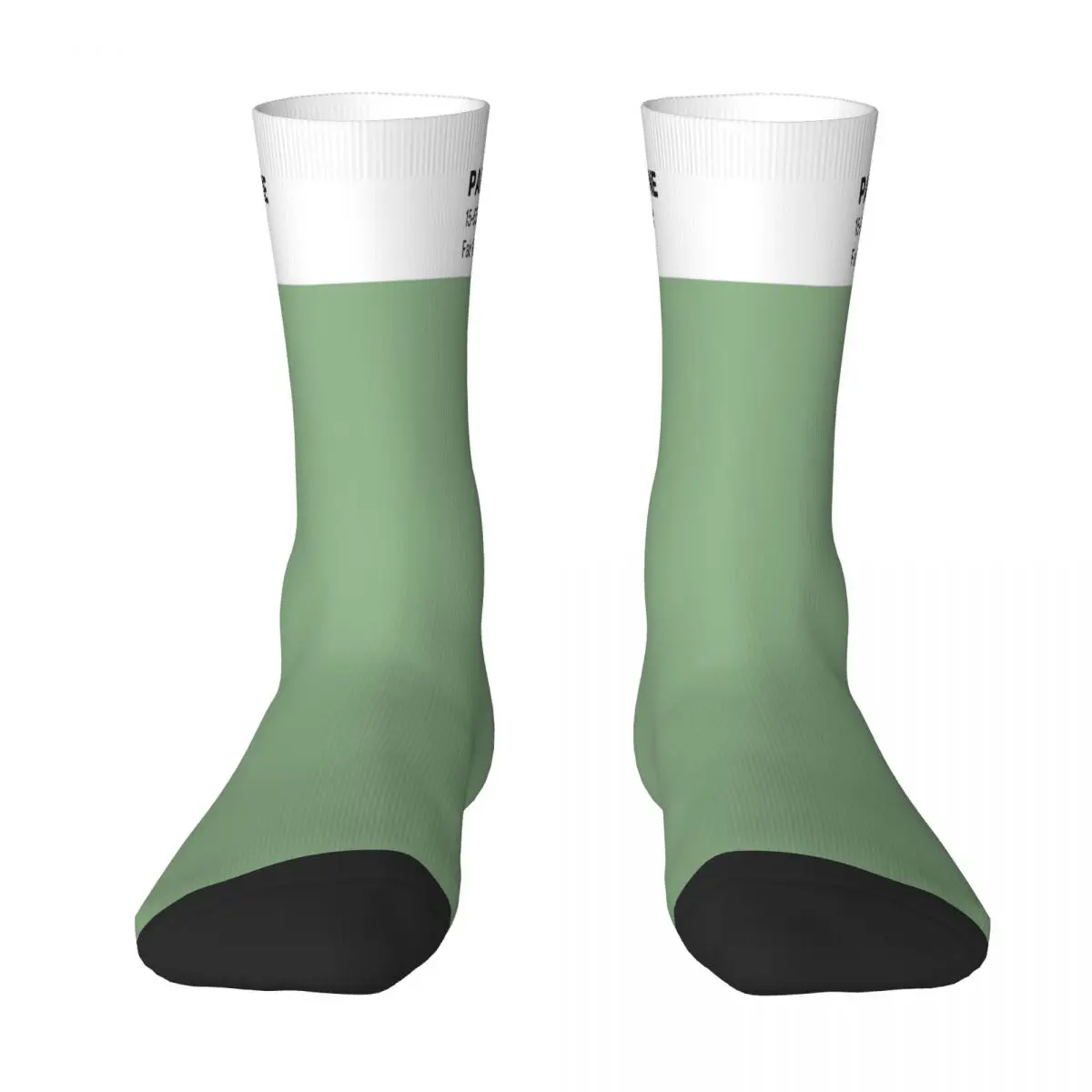 

Pantone Fair Green Sock Socks Men Women Polyester Stockings Customizable Hip Hop