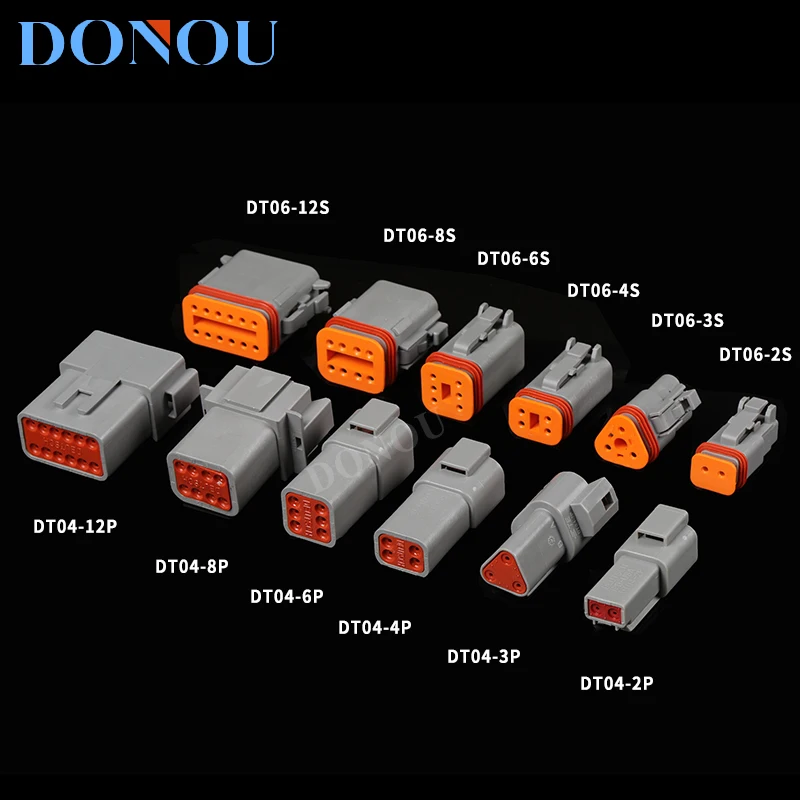 

Deutsch DT waterproof connector DT06-2S male and female docking plug-in DT04-2P wiring harness plug DT06-6S6P