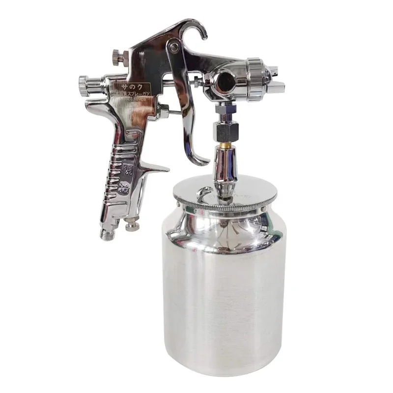 Original W77 Paint Spray Gun Pneumatic Down Pot Latex Paint Large Caliber Furniture Compressed Air Gun Primer 2.0 2.5 3.0 Nozzle