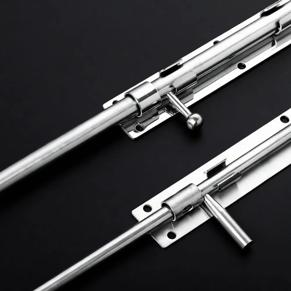 304 Stainless Steel Door Bolt Floor Latch Heavy Duty Solid Security Lock For Metal Wood Gate Fence Yard Hardware