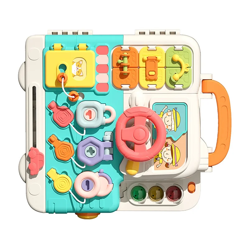 A19Q-Baby Sensory Busy Board ของเล่นเพลงไฟสวิทช์มัลติฟังก์ชั่เดินทางเล่นกิจกรรมการศึกษาของเล่นสําหรับเด็ก