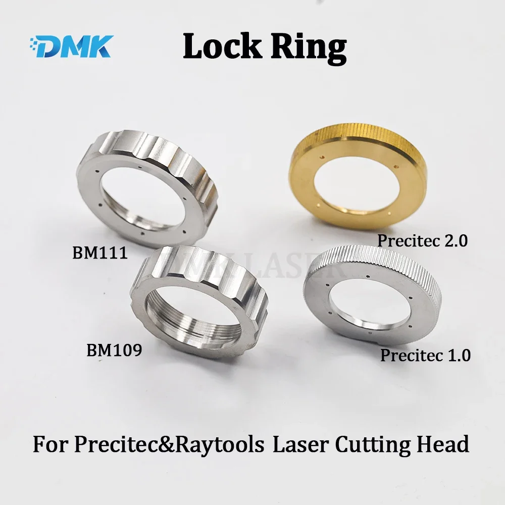 DMK Ceramic Lock Ring para Precitec Raytools, Cabeça de corte a laser de fibra WSX Conector de bocal a laser