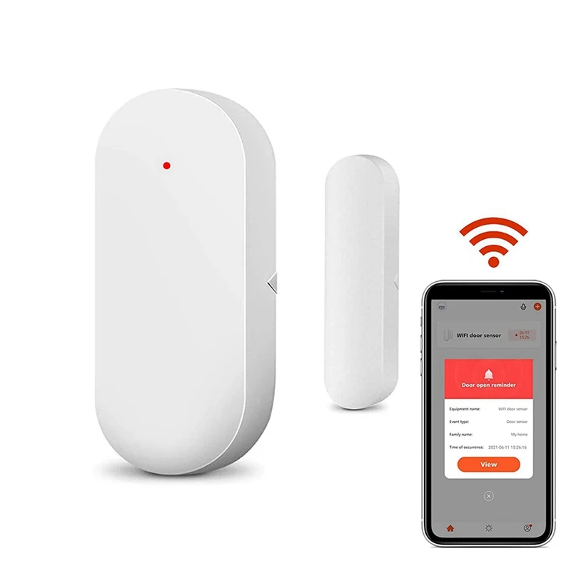 1 Stuks Draadloze Deur Raam Detector Alarm Slimme Koppeling Raam Contact Sensor