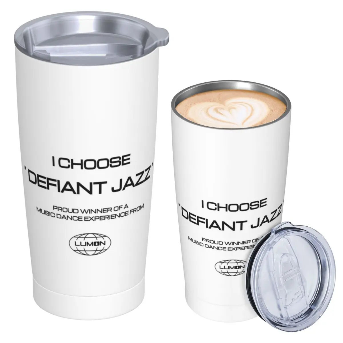 Lumon Severance I Choose Defiant Jazz Stainless Steel Tumbler Vacuum Insulated Mugs Thermal Cold Bottle Straw With Lid 20oz