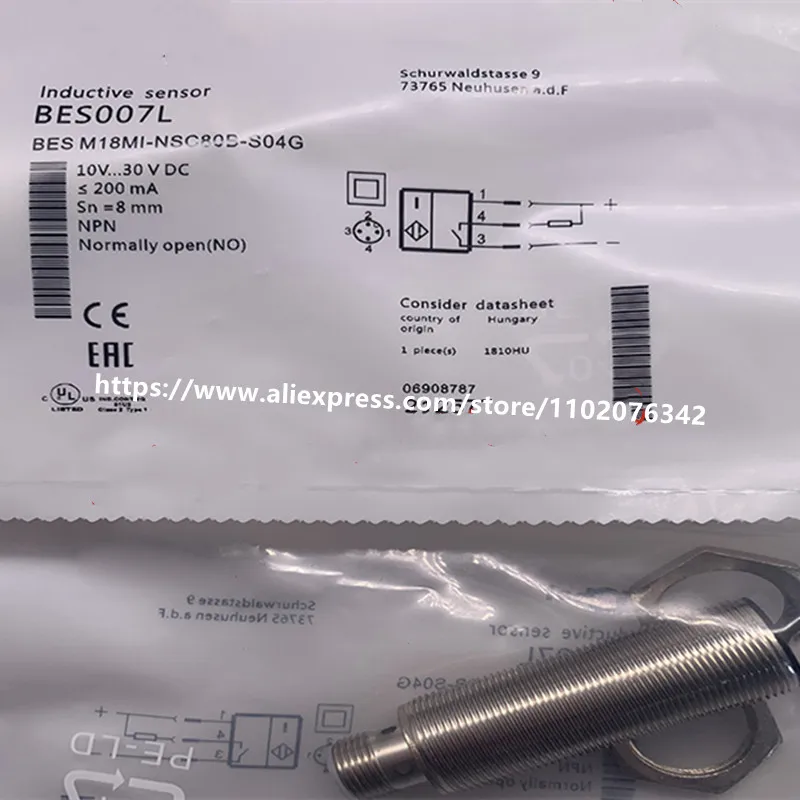 

3Pcs New Proximity switch M18MI-NSC80B-S04G BES M18MI-PSC80B-S04K