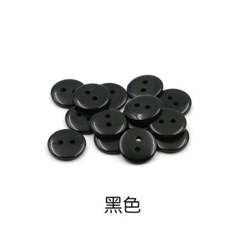 High-quality Transparent Resin Two-eye Buttons DIY Clothing Coat Decorative Buttons Quilt Cover Inner Buckle 50pcs/bag