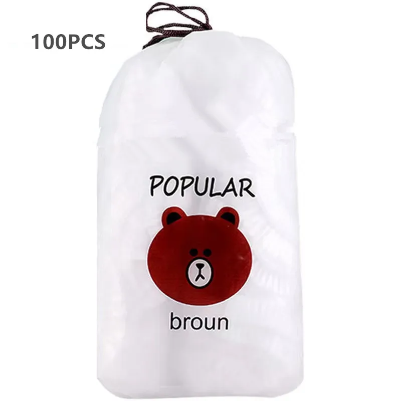 50/100PCS Disposable Food Cover Food Grade Fresh-keeping Bag For Fruit Vegetable  Storage Bag Stretch Wrap Bowl Dish Cover