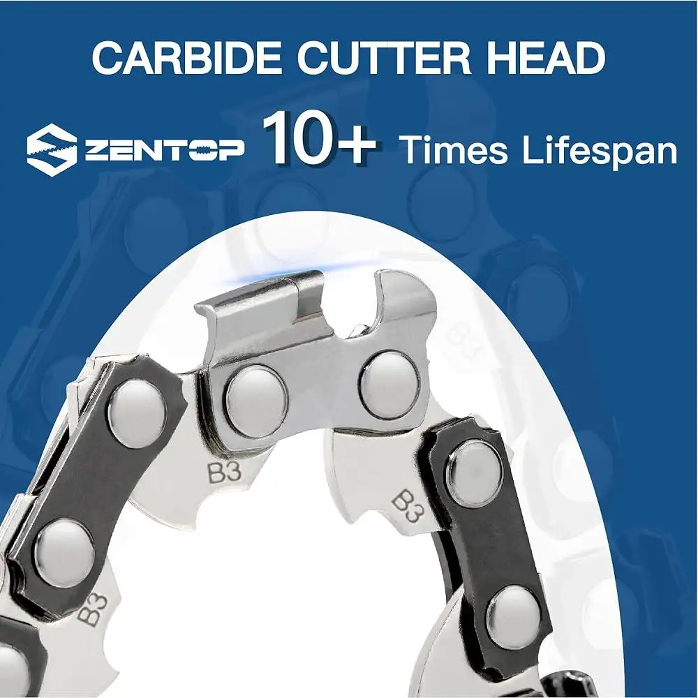 سلسلة منشار كربيد 18 بوصة 063 مقياس 325 درجة 68 وصلات محرك أمان متينة مطلية بالزيت مقاومة للصدأ قطع إزميل كاملة