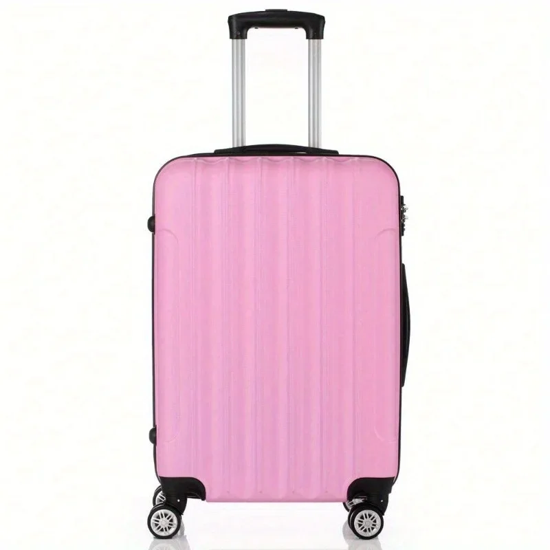 3-teiliges Spinner-Gepäckset für Reisen, Rollkoffer, Trolley, 20/24/28 Zoll, Rosa