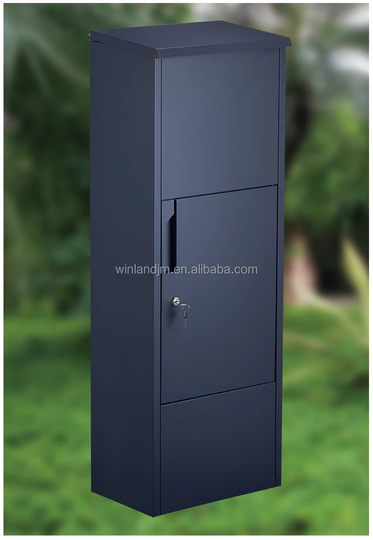 Design for Outdoor/Office Use Parcel Delivery Box Drop Box Lock Take Settings for Galvanized Metal Mailbox Anti-Theft