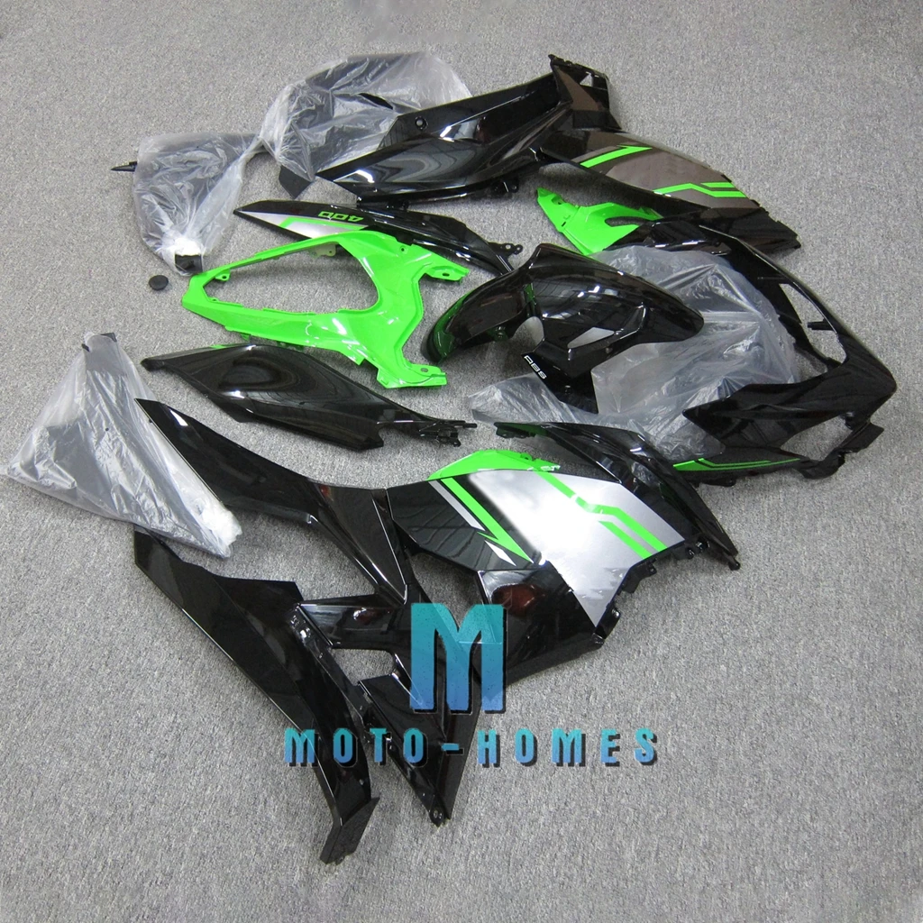 Fairing Fit for Kawasaki Ninja 400 EX400R 2018 2019 2020 18 19 20 100% Fit Rebuilding Bike Fairings Set Green Black