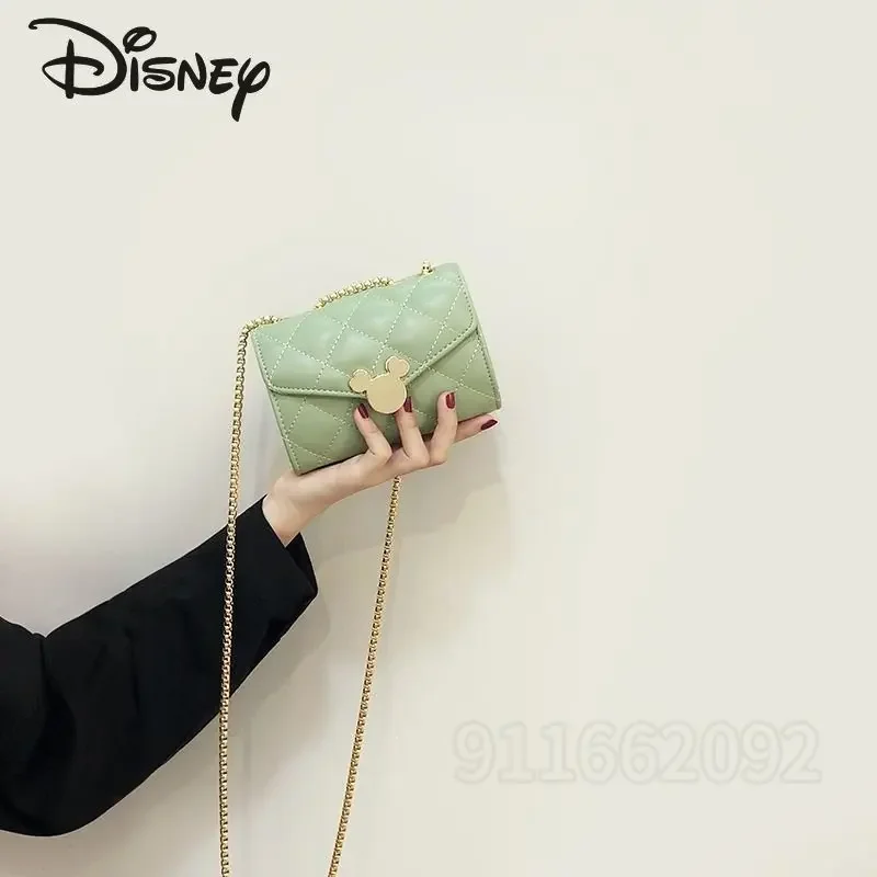 Disney-mickey bolsa de ombro feminina, bolsa mensageiro dos desenhos animados, marca de luxo, alta qualidade, moda, nova