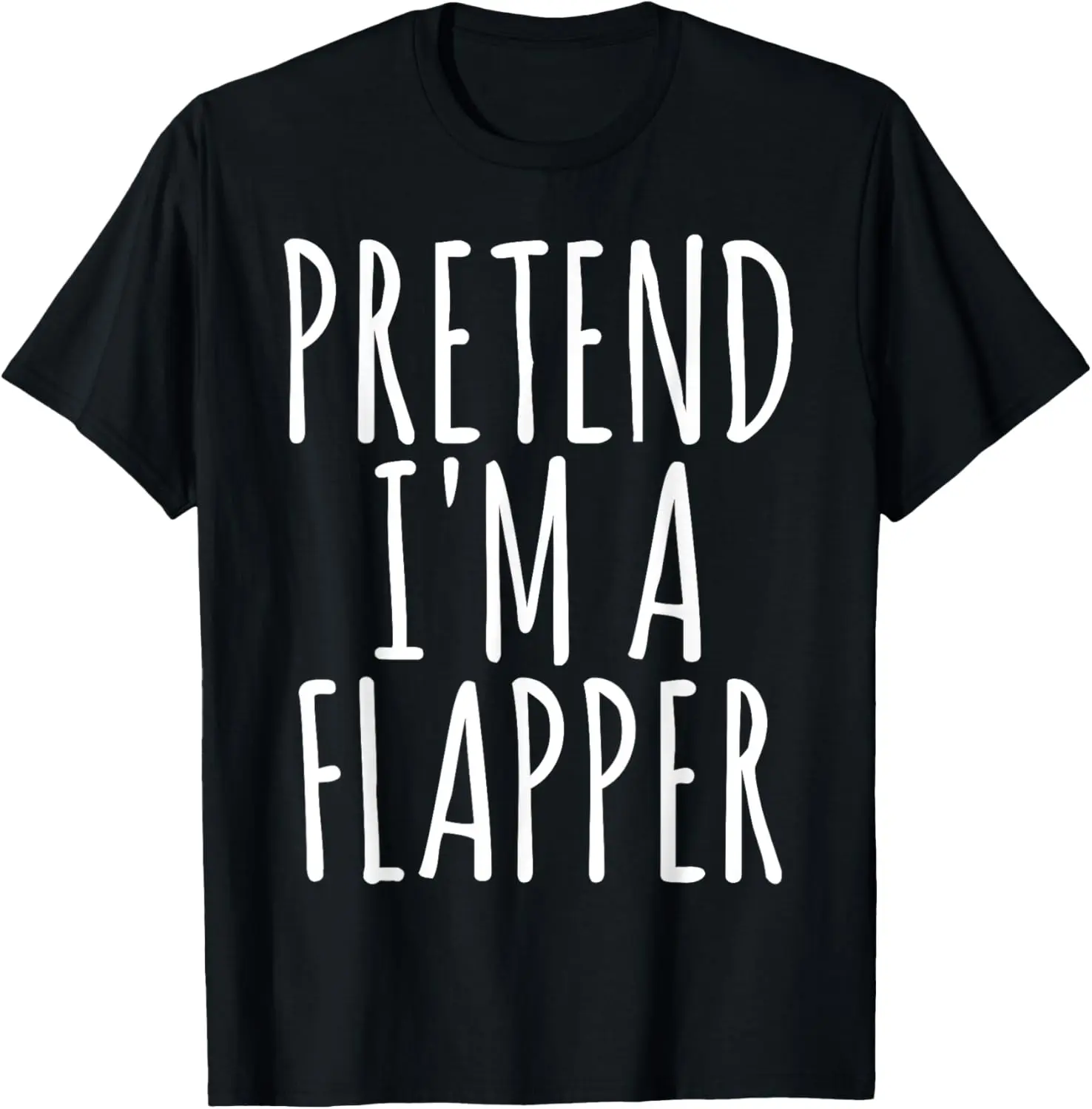 T-shirt paresseux facile et drôle, costume d'Halloween, semblant que je suis un t-shirt évasé
