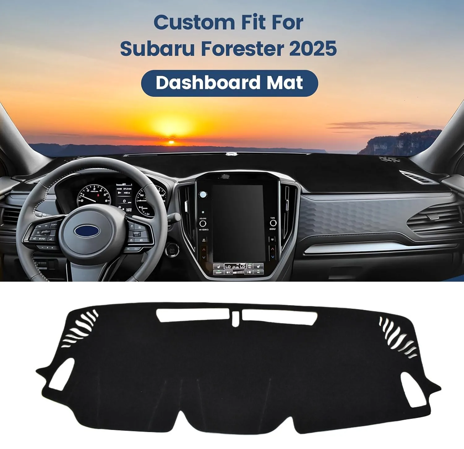 

Накладка на приборную панель для Subaru Forester 2025+ и Subaru Crosstrek 2023+ (для леворульных авто), противоскользящий коврик-накладка, солнцезащитный экран, аксессуары