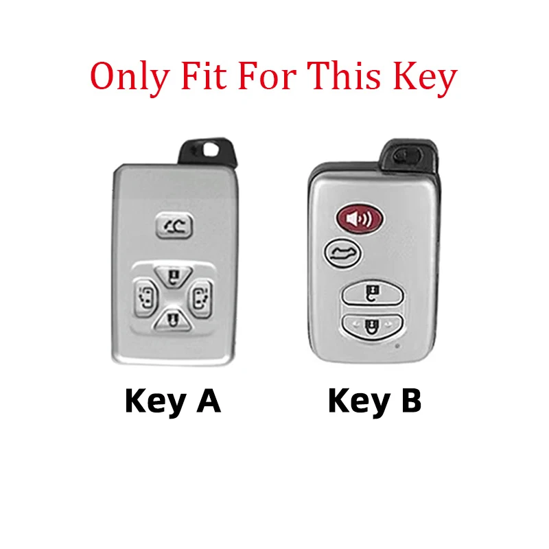 New 4/5 Buttons Smart Card Remote Key Case for Toyota Noah Voxi Alphard Estima Vellfire fob Car Keycase Shell Toy48 Blade