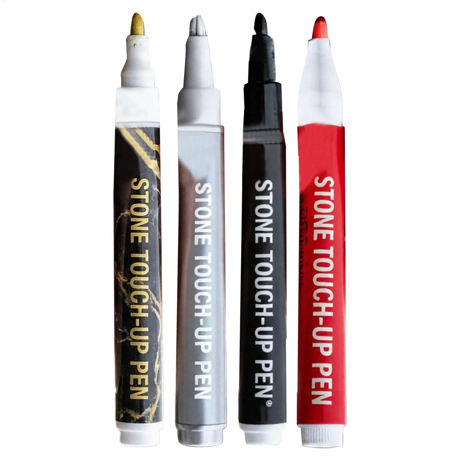 Gold Tombstone Lettering Pen Waterproof Quick Dry Oil Based Stone Inscription Repair Fading Marble Metallics Luster Paint