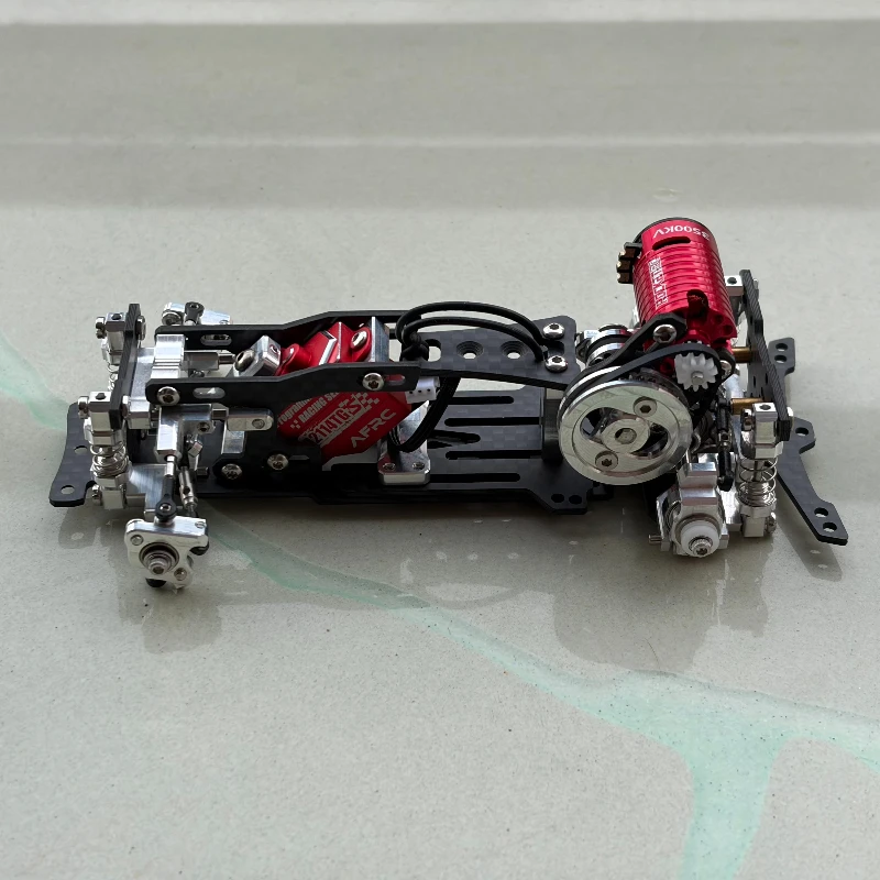 Compatible with 1/24 and 1/28 RC Drift Racing Car Frames Adjustable Wheelbase DIY Car Frame Kit Electric Adult Assembly Toy