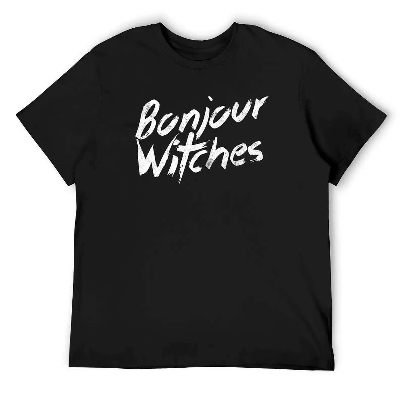 

Bonjour Witches | Halloween Sarcasm T-Shirt graphic t shirts basketball graphic tees oversized t shirt plain tshirts for men