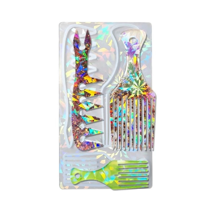 

Practical Pet Hair Remover Brush Silicone Mold Easy Cleaning Pet Hair Comb Resin Mold for Removing Pet Hair