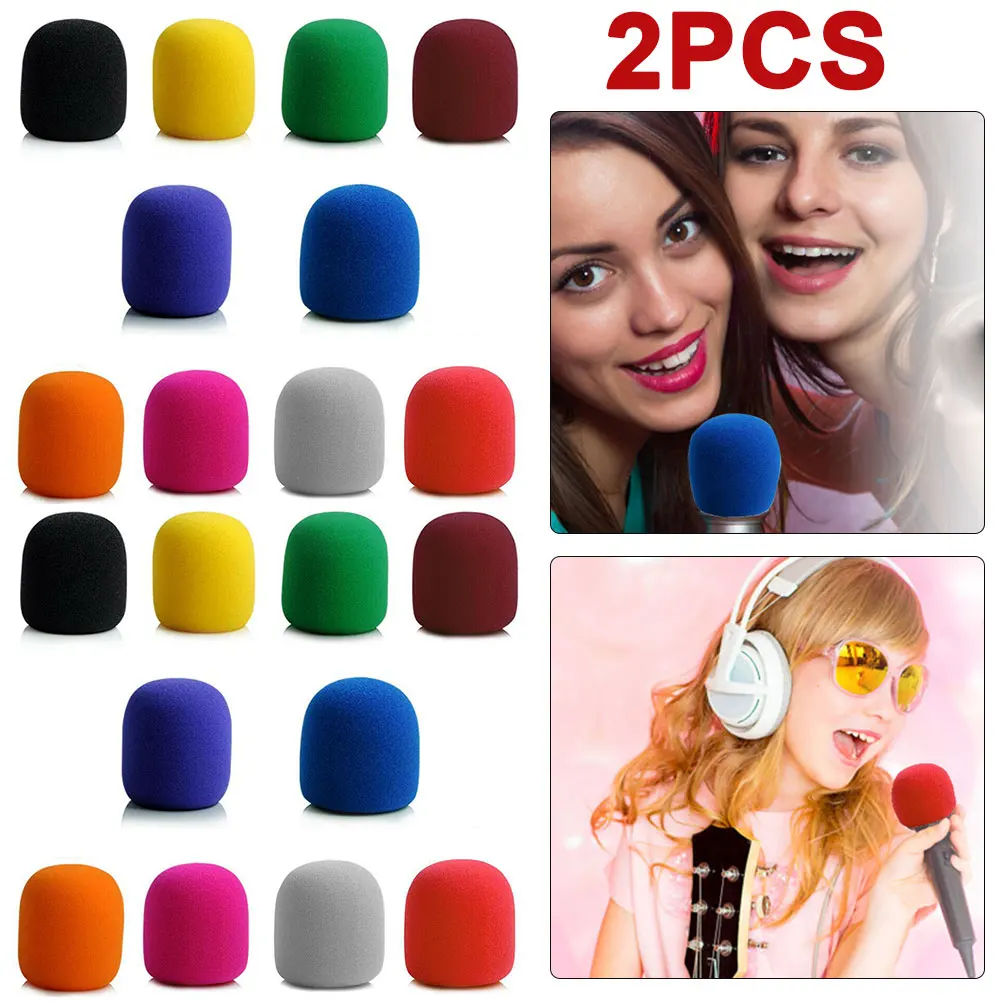 20 قطعة رغوة الميكروفون المهنية استوديو الزجاج الأمامي هيئة التصنيع العسكري غطاء الإسفنج #2