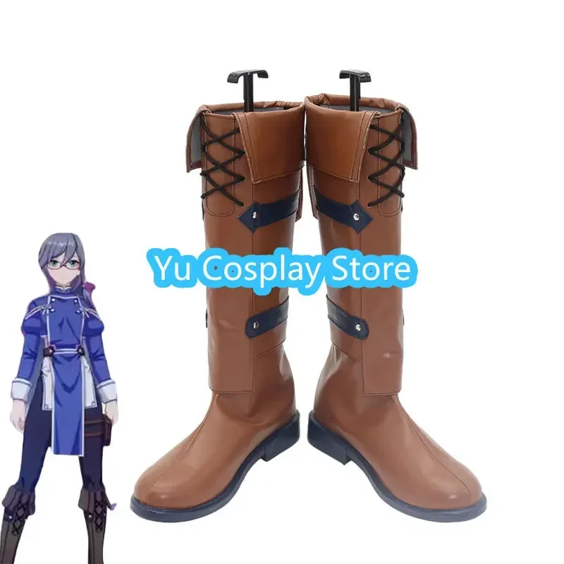 

Yu-Cosplay Game Honkai Impact 3, обувь для косплея Fuhua, обувь из искусственной кожи, карнавальные ботинки на Хэллоуин, реквизит для косплея, индивидуальный заказ