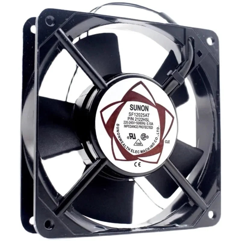 For SUNON SF12025AT Axial Fan 220V AC Silent Bearing P/N 2122HSL