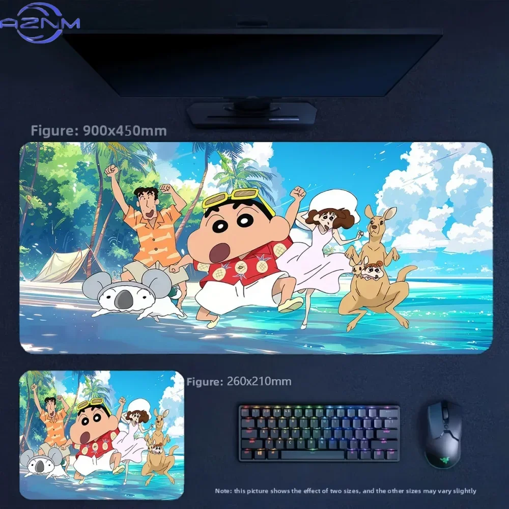 Animation Crayon Shin-chan and His Friends  Non-slip Mouse Pad Precision Edging High-quality  Anti Slip Table Mat