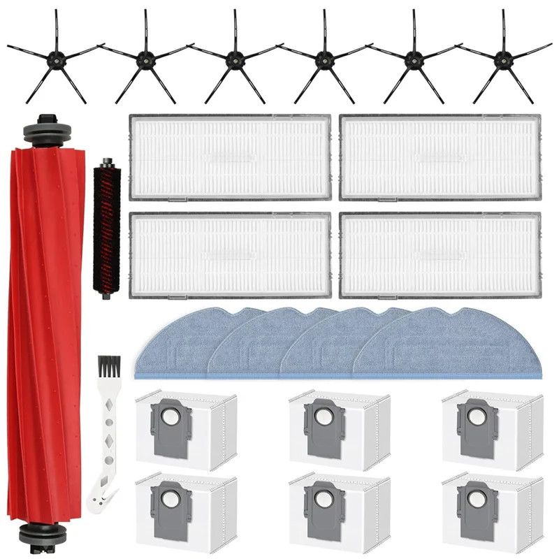 Summer Sale Accessories Set For Roborock S7 Maxv Ultra S7 Pro Ultra Robot Vacuum Cleaner,Main Brush,Filters,Mop Pads