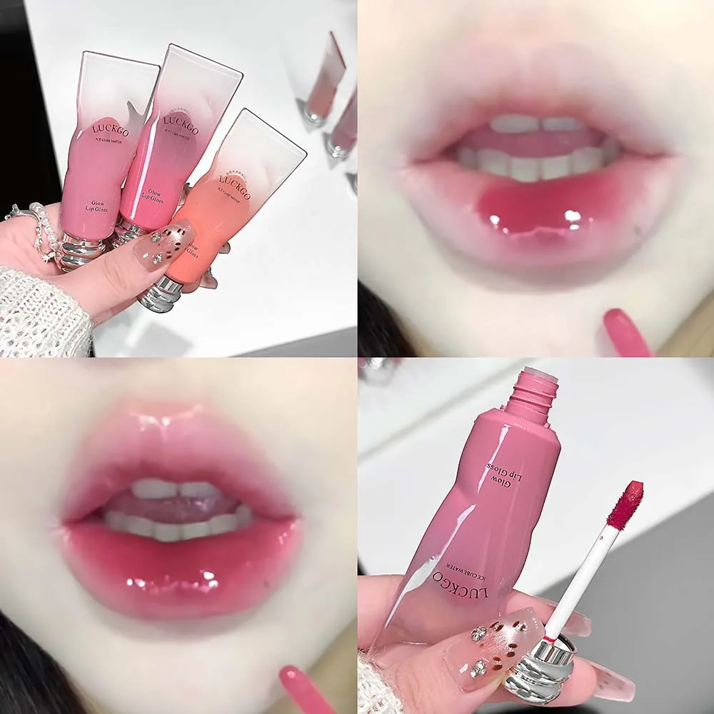Water Plump Glaze Lip Gloss Moisturizing Mirror Finish Non Sticky_voghion.com