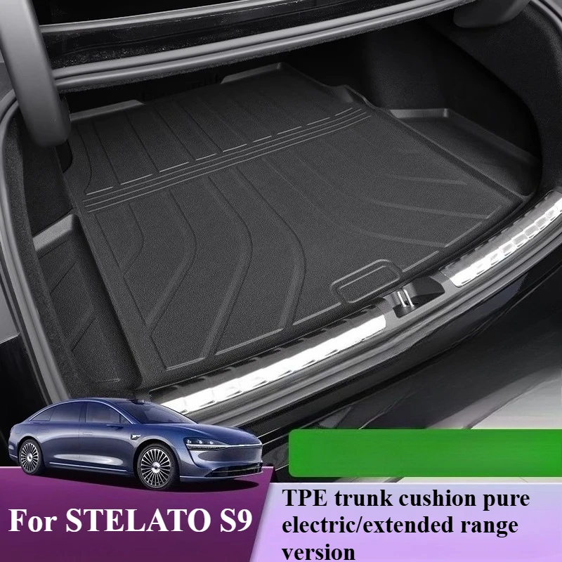 Car TPE Trunk Pad Waterproof Scratch Resistant Cargo Liner For STELATO S9 2024-2025 Pure Electric / Extended Range Version