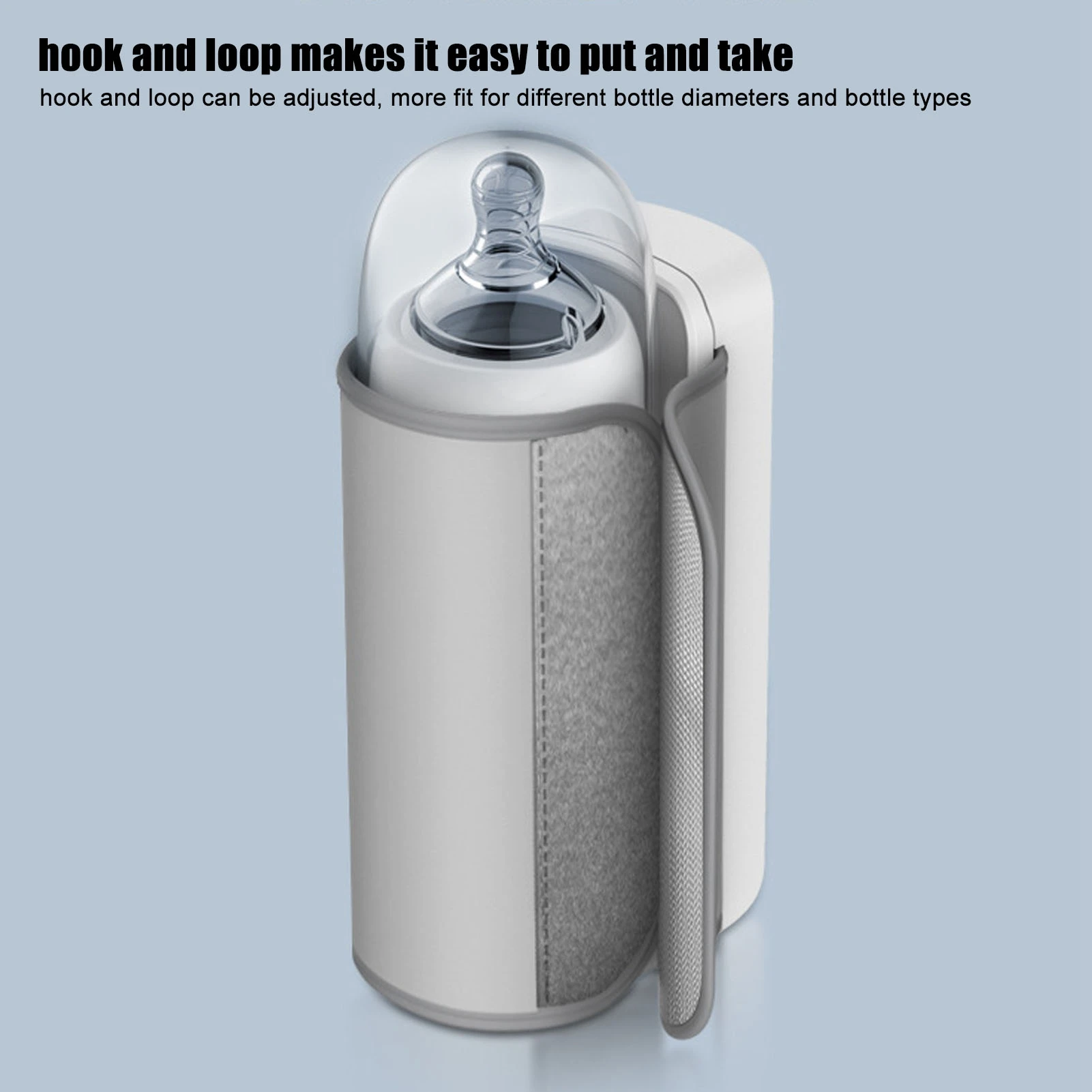 كيس حراري لزجاجات الحليب ، ABS ، PU ، 18W ، معزول ، شحن USB ، محمول ، زجاجة حليب للشحن ، سخان للسفر