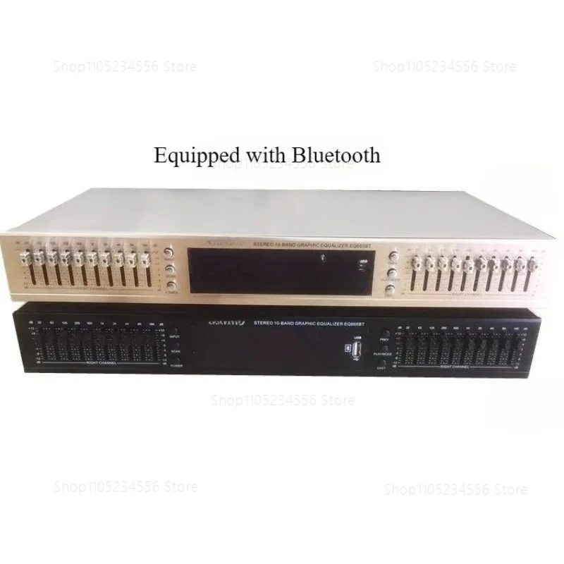 

Dual Channel Stereo Mixer with Bass/Treble EQ - High/Low Regulator Bluetooth