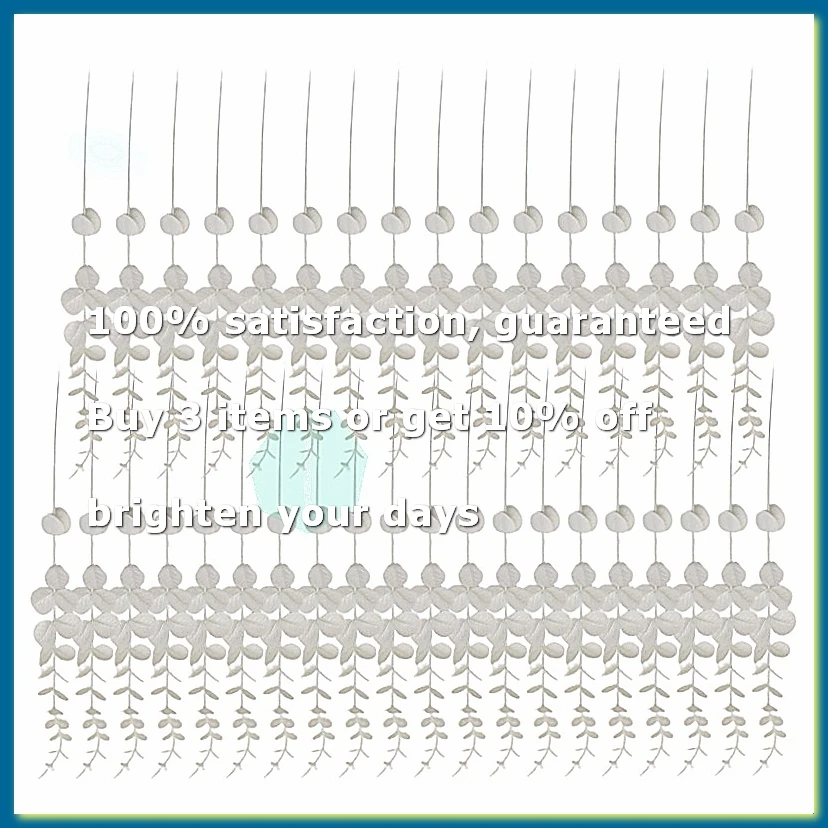 White Artificial Eucalyptus Stems,36Pcs Faux Eucalyptus Branches Leaves Arrangement Wedding Bouquet Decor