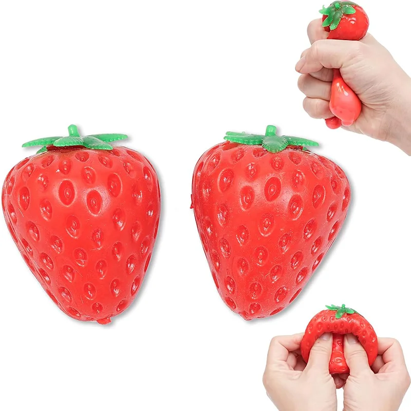 Handgemachte Erdbeere Super Weiche Squishy Spielzeug Langsam Rebound Angst Release Stress Relief Zappeln Spielzeug Für Geburtstag Geschenk Party Gefälligkeiten