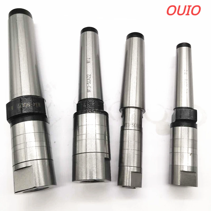 OUIO 13mm16mm22mm27mm Milling Arbor Gear Milling Cutter Accessories No. 2 3 4 Morse Taper MT2 M10 MT3 M12 MT4 M16 Mill Cutter