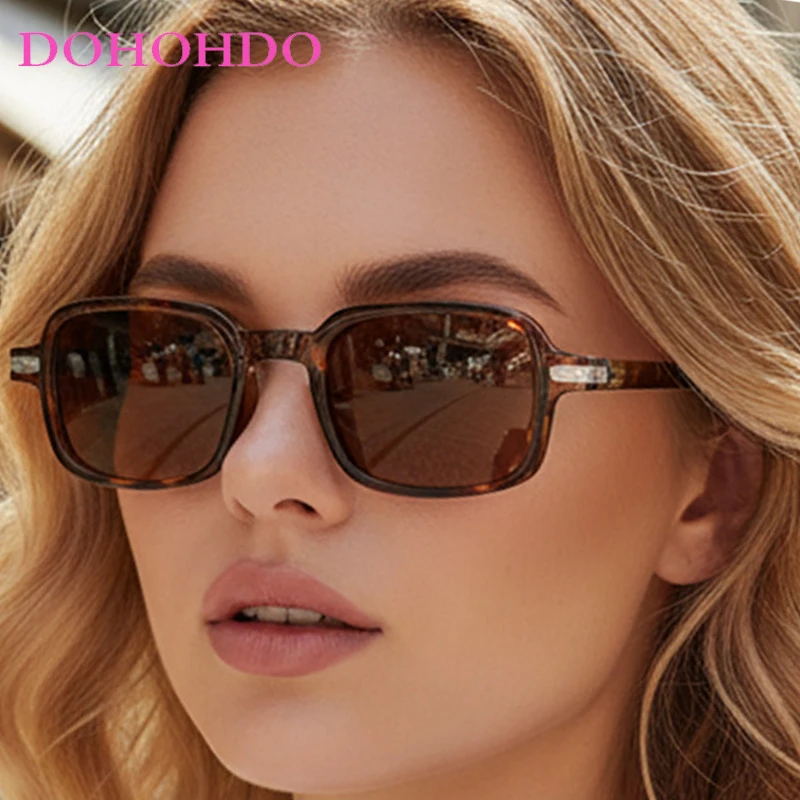 خمر الفاخرة ساحة الأرز مسمار النظارات الشمسية النساء العصرية الكلاسيكية العلامة التجارية الرجال مكبرة في الهواء الطلق القيادة الظل الإناث نظارات UV400 #3
