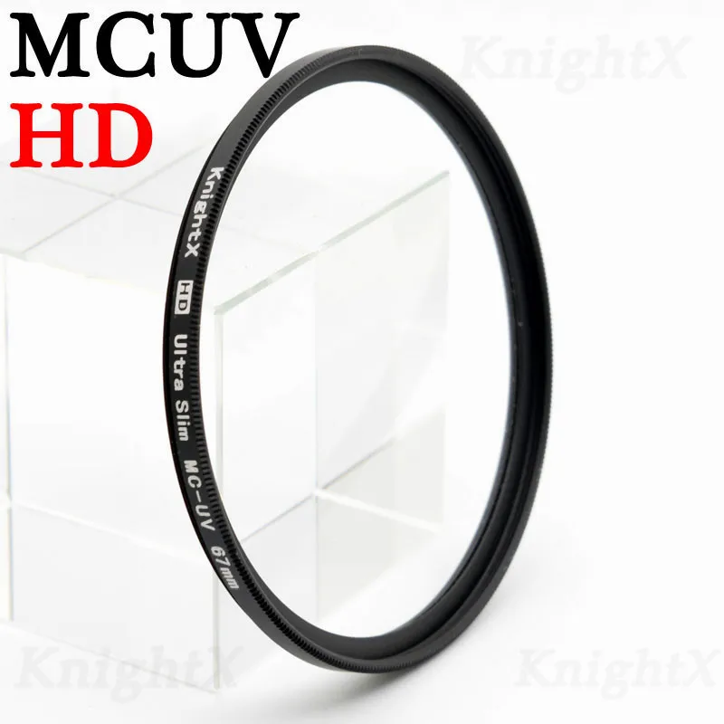 KnightX HD MCUV MC 49mm 52mm 55mm 58mm 62 67mm 72mm 77mm FILTRO UV LENS per Nikon canon t3i D3100 D3200 D5200 D7100 d5300 d3300