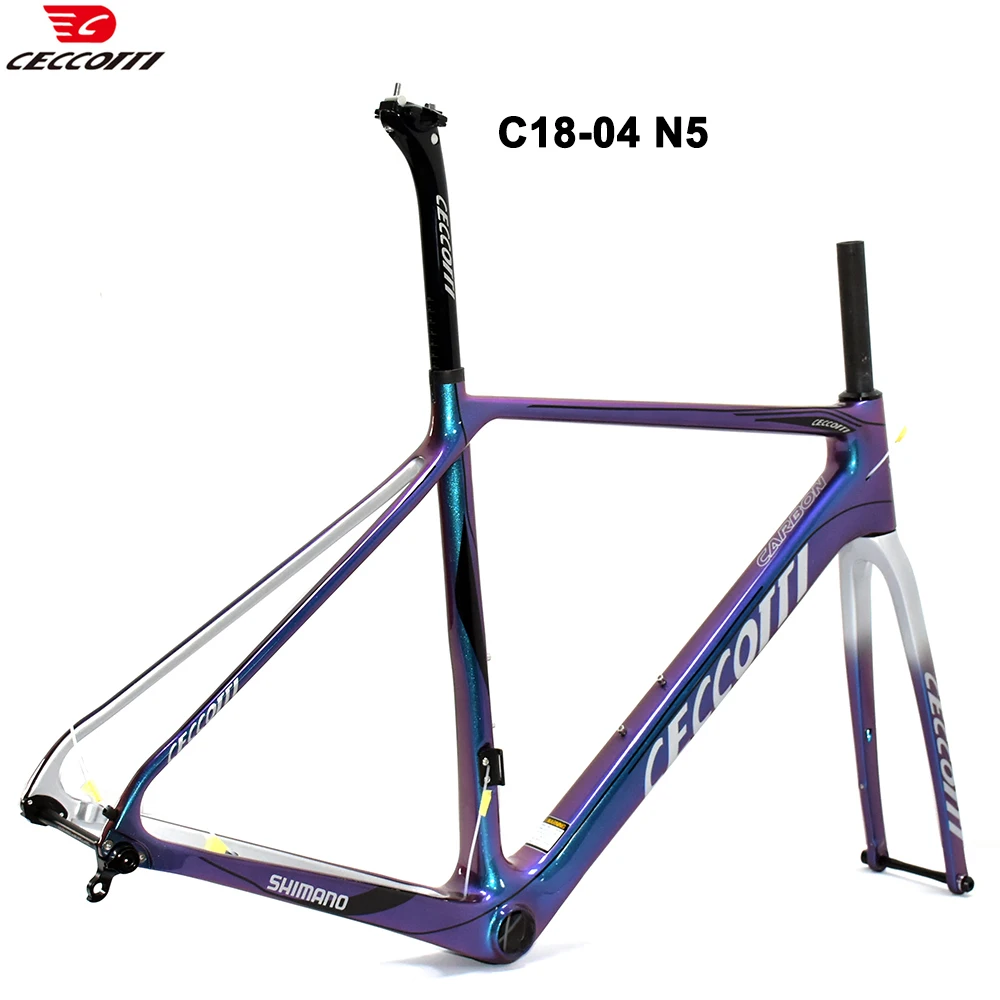 CECCOTTI RF18 Model Carbon Road Bike Frame Disc Brake  B86 Frameworks Max Tires 25mm Bicycle Frameset image 4