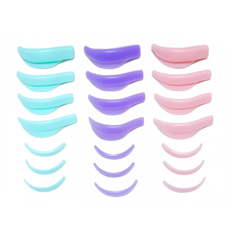 7 Pairs Silicone Eyelash Perm Pad Recycling Makeup Lifting Lashes Rods Shield 3D Eyelash Curler Accessories Applicator Tools