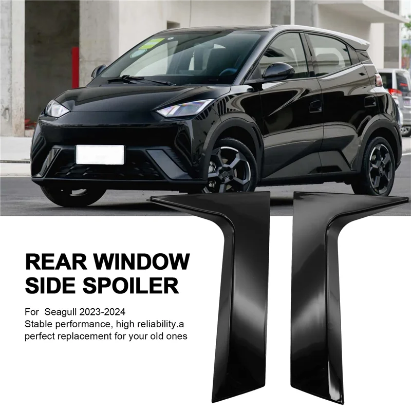 

A77Q-For BYD Seagull 2023-2024 Car Side Wing Decoration Sticker Fit Modified Rear Triangle Tail Spoiler