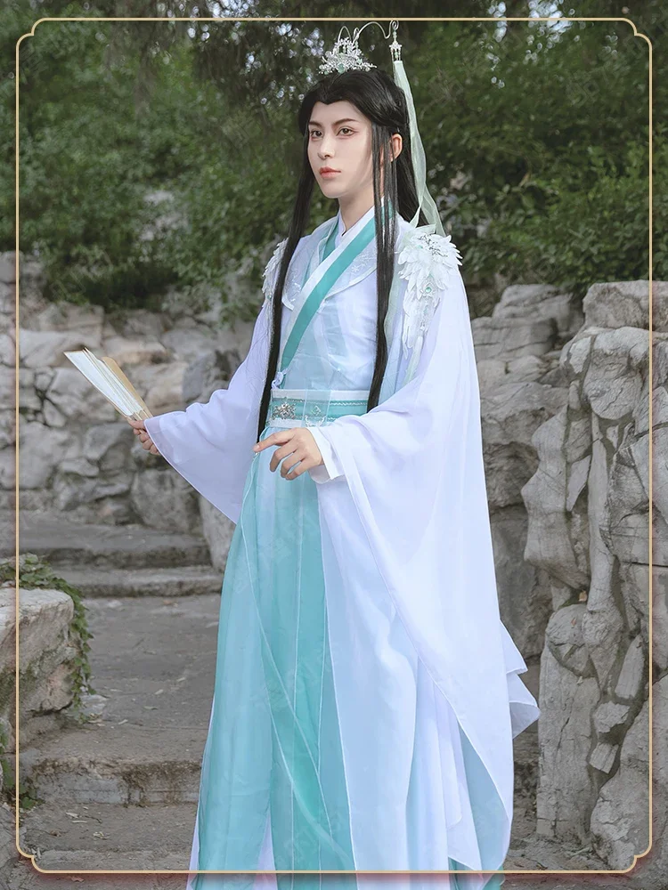 CosplayAnime Tian Guan Ci Fu versión Manga Shi QingXuan disfraz de Cosplay Ver Heaven oficial Bless Shiqingxuan Cosplay peluca zapato