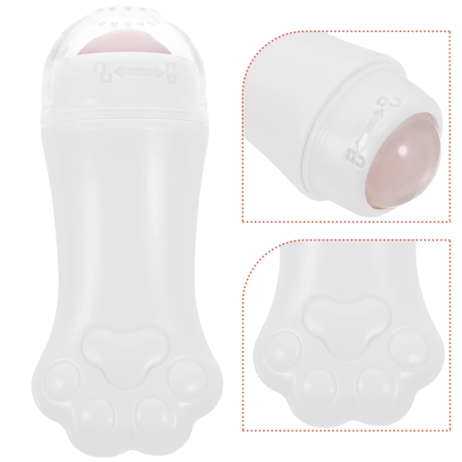 ลูกกลิ้งนวดหน้าสำหรับผู้หญิงออกแบบเลียนแบบอุ้งเท้าแมว, เครื่องมือดูแลผิวหน้าแบบพกพา, นวดหน้าป้องกันอาการบวมรอบดวงตา