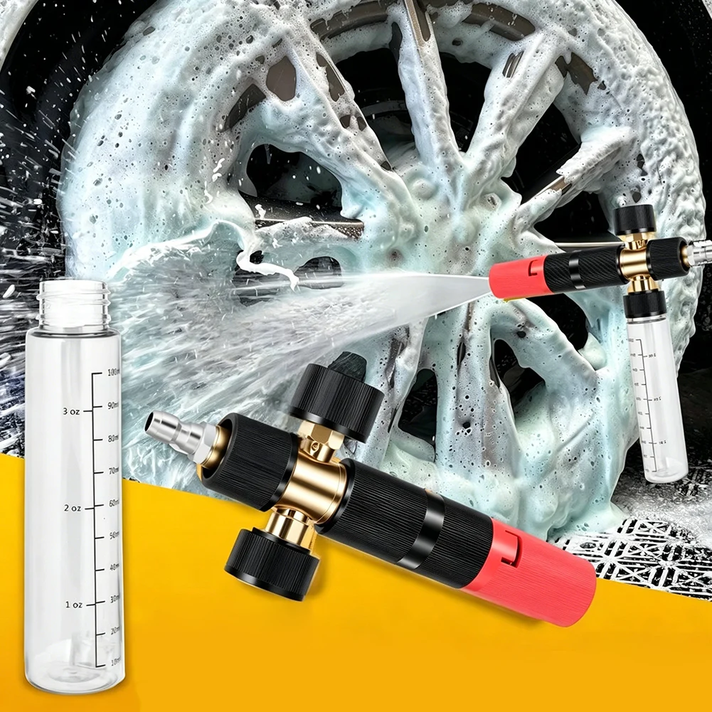 For Tool For Daily Foam Dual Tip Foam Compatible with For Pressure Washer 100ml Red Alloy 3600 PSI Easy Switch Valve