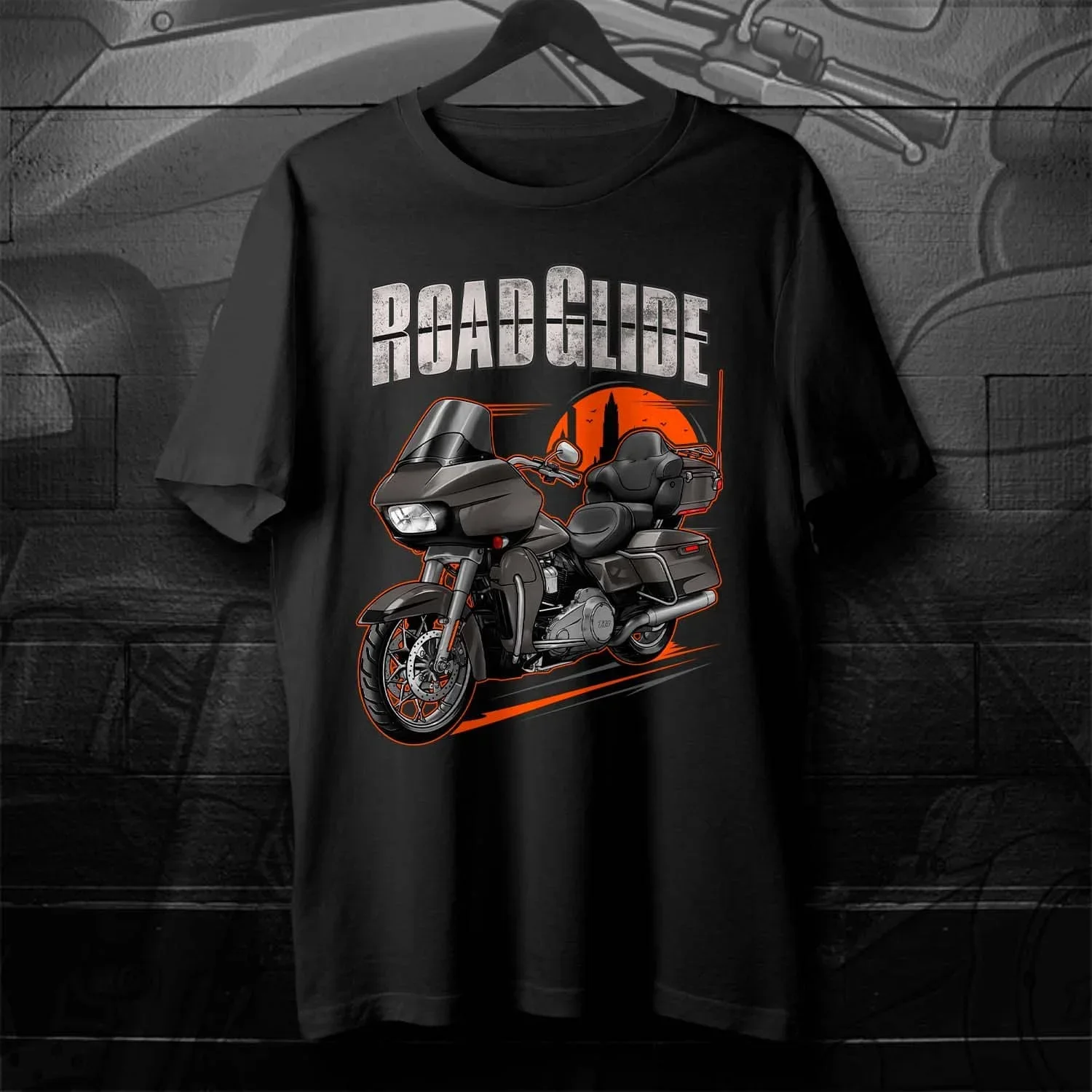 2018-2019 Models H-D FLTRU Road Glide Ultra Motorcycle T-Shirt 100% Cotton O-Neck Short Sleeve Mens T-shirt Rider Streetwear