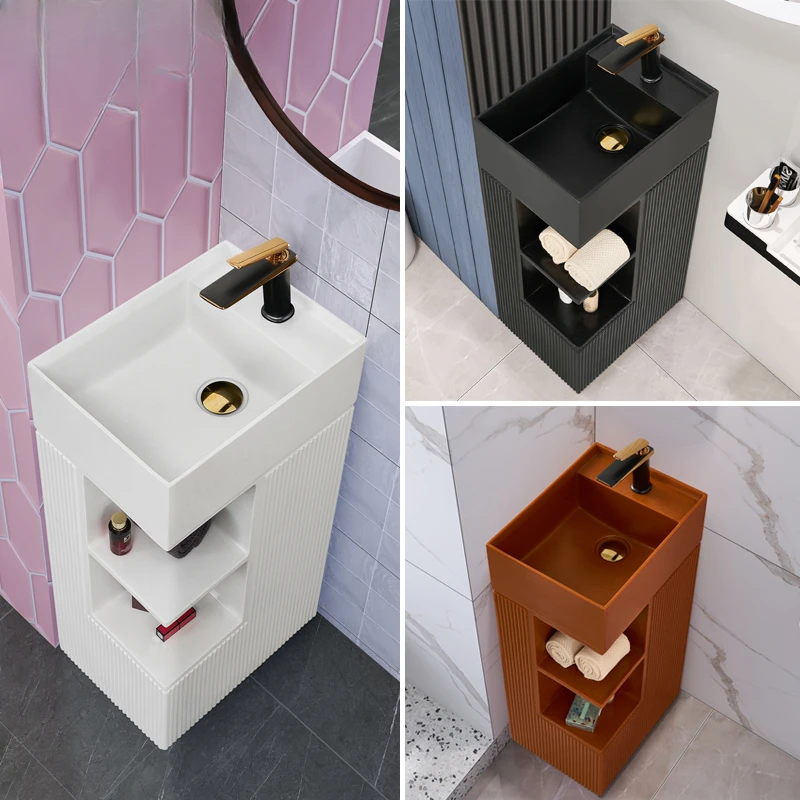 Toilet column style washbasin creative art washbasin integrated basin